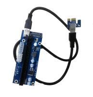  Райзер / Riser USB3.0 PCI-E 1X на 16X, 6pin, 270мф (ver.10)