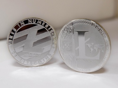 Сувенирная монета Litecoin - серебро