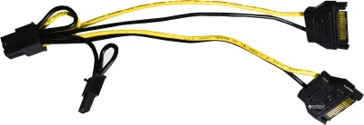 Переходник 2 sata на 6+2 pin