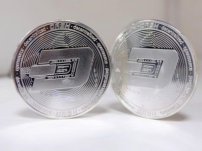 Сувенирная монета DASH - серебро