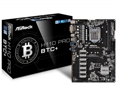 Материнская плата ASRock H110 PRO BTC+