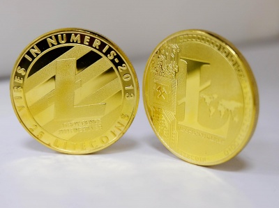 Сувенирная монета Litecoin - золото